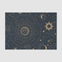 Celestial Sun and Moon Mystical Elements Tissue Pa