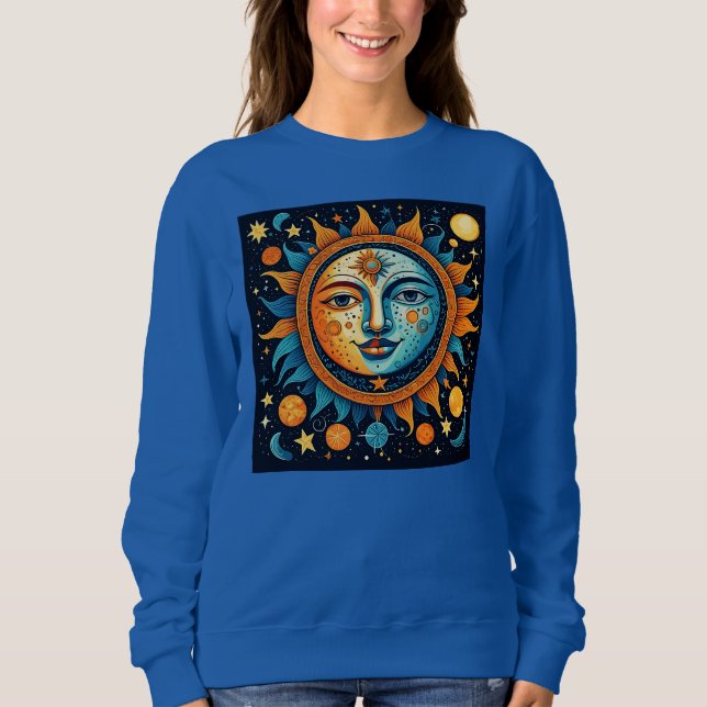 Celestial Sun And Moon Sweatshirt (Front)