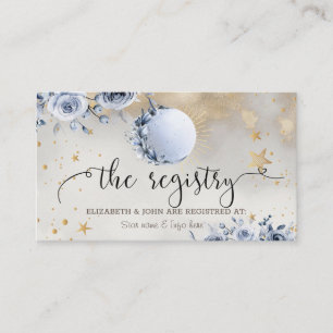 Celestial Sun,Blue Moon Roses Stars Enclosure Card