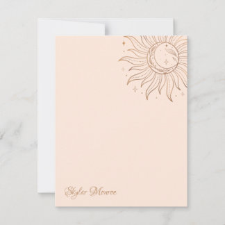 Celestial Sun Blush Card