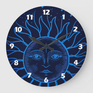 Celestial Sun clock with numbers 