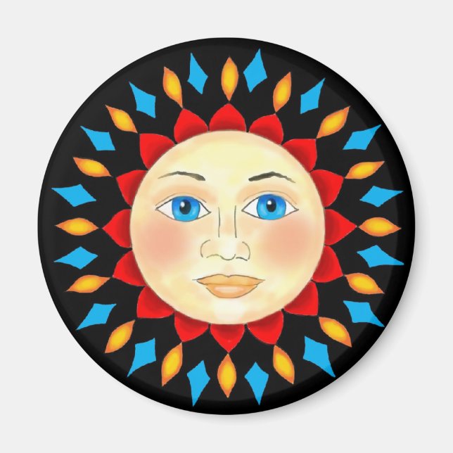 Celestial Sun Face Magnet (Front)