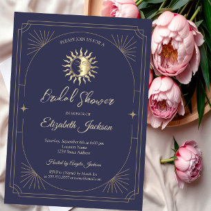 Celestial Sun Frame Purple Invitation