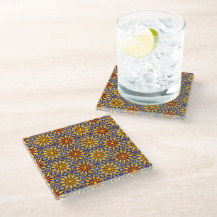 Celestial Sun Glass Coaster