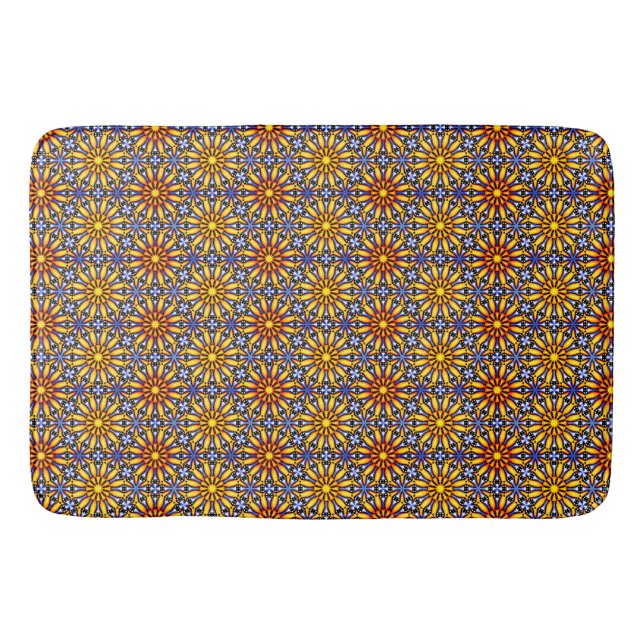 Celestial Sun Mandala  Bath Mat (Front)