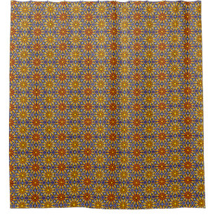 Celestial Sun Mandala  Shower Curtain