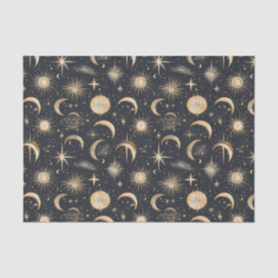 Celestial Sun Moon and Stars Night Sky  Tissue Paper