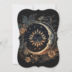 Celestial Sun & Moon Card