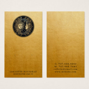 Celestial Sun Moon Gold Earring Jewellery Display