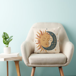 Celestial Sun Moon Pillow