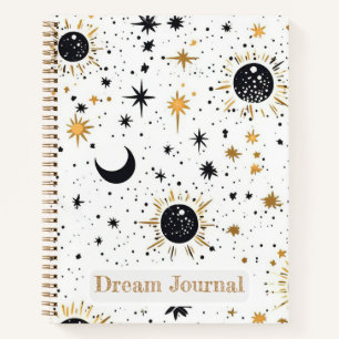 Celestial Sun Moon Stars Dream Journal