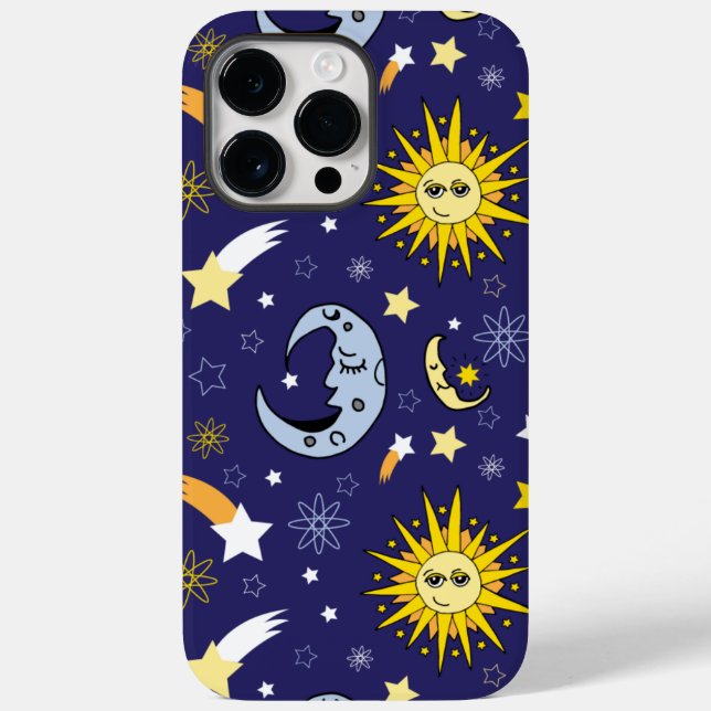 Celestial Sun Moon Stars Galaxy Outer space  Case-Mate iPhone Case (Back)