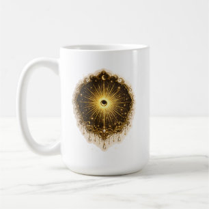 Celestial Sun Moon Symbol Sacred Cosmic Balance Coffee Mug
