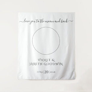 Celestial sun moon Wedding Tapestry