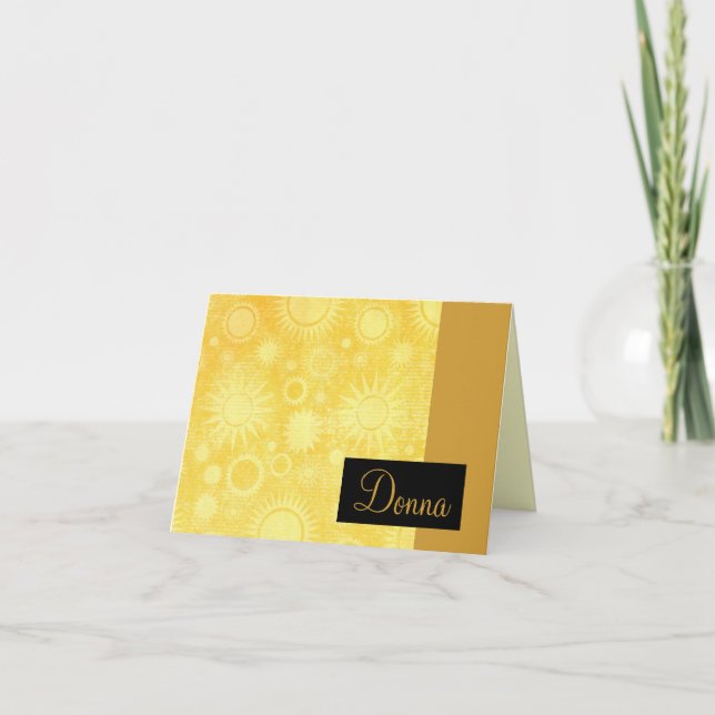 Celestial Suns Note Cards (Front)