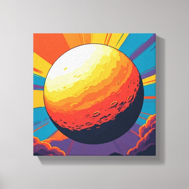 Celestial Sunset Stretched Canvas Print (Front)