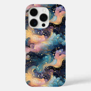 Celestial Swirls – Elegant Galaxy Abstract Design iPhone 16 Pro Case