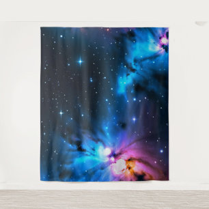 Celestial Swirls of Stars Wall Art Tapestry