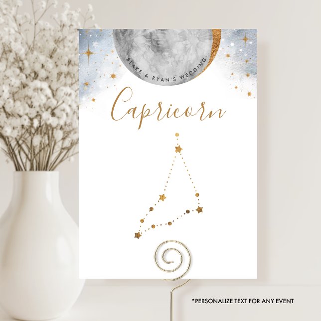 Celestial Table Number, Capricorn Constellation (Creator Uploaded)
