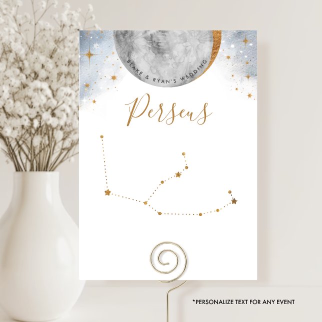 Celestial Table Number, Perseus Constellation (Creator Uploaded)