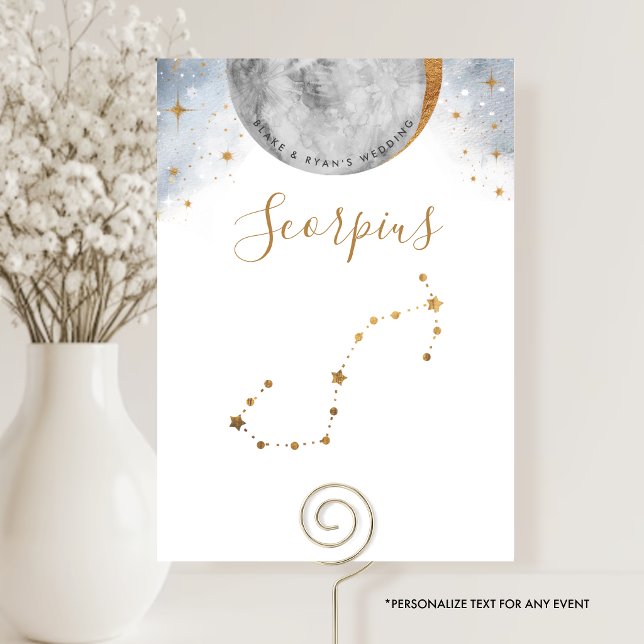 Celestial Table Number, Scorpius Constellation (Creator Uploaded)