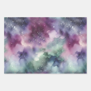 Celestial Tapestry Pattern Wrapping Paper Sheet
