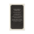 Celestial Tarot Hairdresser Black Business card