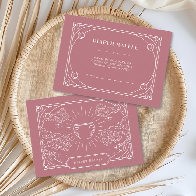 Celestial Tarot Rose Diaper Raffle Enclosure Card (Creator Uploaded)