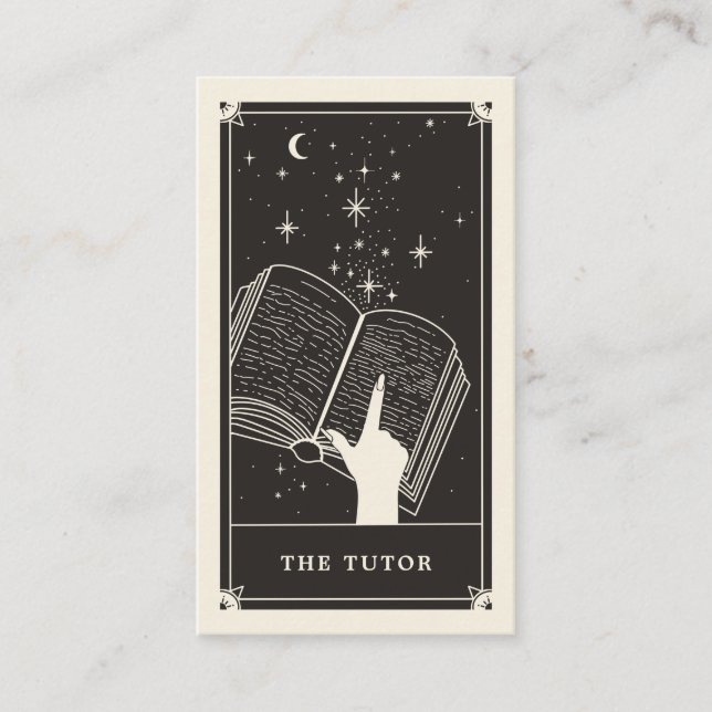 Celestial Tarot Tutor Business card (Front)