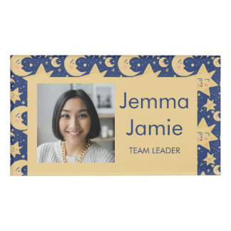 Celestial Teacher ID Badge - Customizable DesBadge