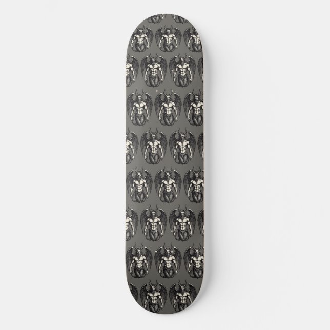 Celestial Tide Crocell Demon Illustration Skateboard (Front)