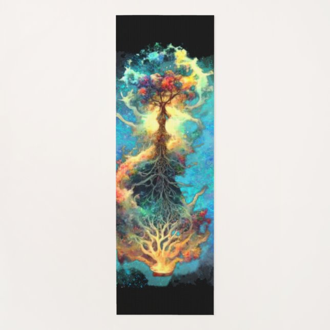 celestial tree of life yoga mat (Front)