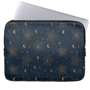Celestial Turtle Night Pattern Laptop Sleeve