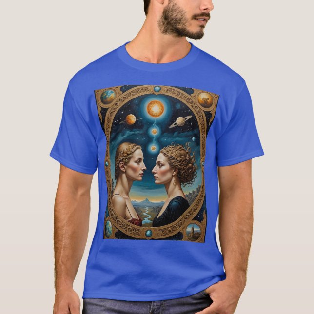 Celestial Twin Goddesses Portal Shirt (Front)