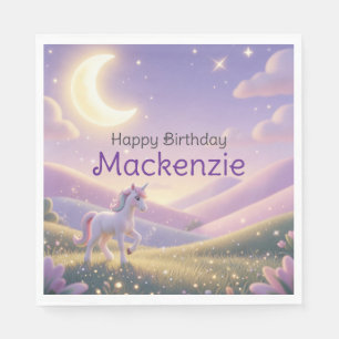 Celestial Unicorn Birthday Party Napkin