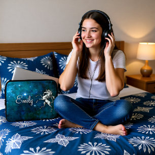 Celestial Unicorn Customisable  Laptop Sleeve
