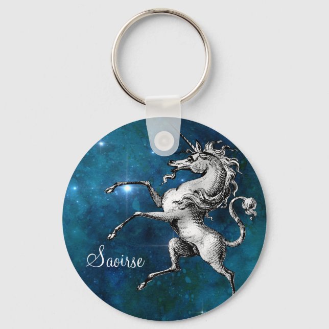 Celestial Unicorn Key Ring (Front)