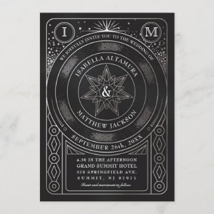 Celestial Union Wedding Invitations (Silver)