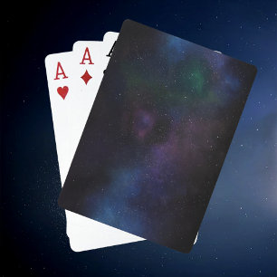 Celestial Veil Nebula Galaxy Starfield Cosmic Playing Cards