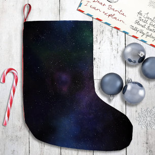 Celestial Veil Nebula Galaxy Starfield Cosmic Small Christmas Stocking