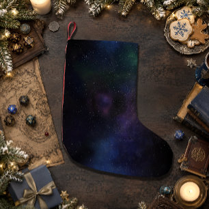 Celestial Veil Nebula Galaxy Starfield Cosmic Small Christmas Stocking