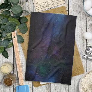 Celestial Veil Nebula Galaxy Starfield Cosmic Tea Towel