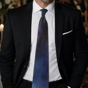 Celestial Veil Nebula Galaxy Starfield Cosmic Tie