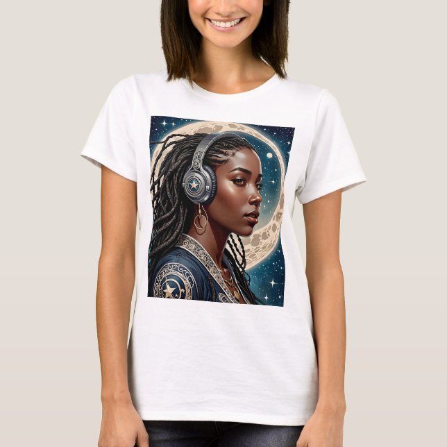 Celestial Vibes T-Shirt Cosmic Music Tee (Front)