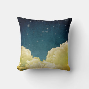Celestial View Stars and Clouds Throw Couch Pillow
