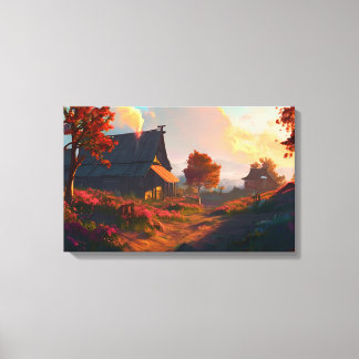 Celestial Village Canvas Print
