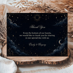 Celestial Vintage Cosmic Thank You Card
