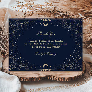 Celestial Vintage Cosmic Thank You Card
