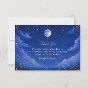 Celestial Vintage Cosmic Thank You Card