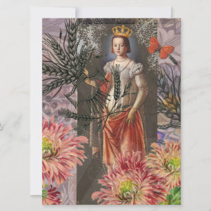 Celestial Virgo Goddess Collage: Vintage Celestial